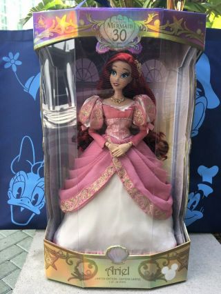 D23 Expo 2019 Exclusive Disney Little Mermaid Anniversary 17 " Pink Ariel Doll Le