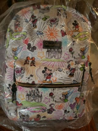 Nwt Disney Parks Sketch Backpack By Dooney & Bourke Disney World Disneyland