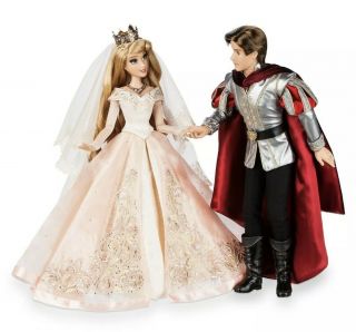 Disney Sleeping Beauty Aurora & Prince Phillip Limited Edition Wedding Doll Set