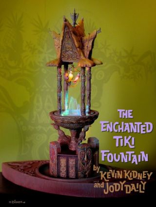 Disney Enchanted Tiki Room Fountain Polynesian Trader Sams Prop Sign Signed