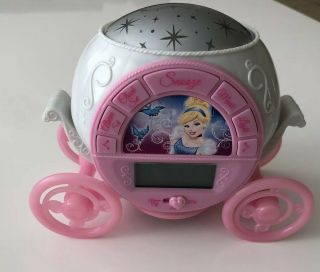 Disney Cinderella Carriage Musical Light - Up Digital Alarm Clock