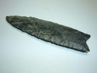 Awsome 4 " Ohio Paleo Clovis Fluted Point W/coa Indian Arrowhead/artifact
