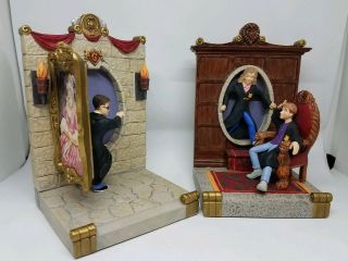 Hallmark Harry Potter Set Of 2 Gryffindor Bookends Hermione Ron Weasley Fat Lady
