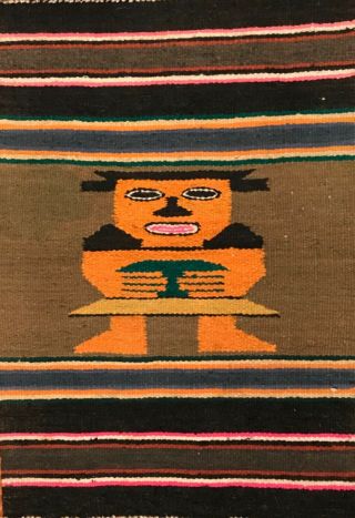 Peruvian / Bolivian Handwoven Pictorial Rug
