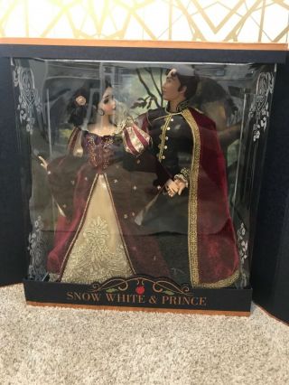 Disney Store Snow White And Prince Platinum Limited Edition Doll Set