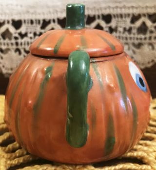 SCARCE Vintage Halloween Porcelain Tea Set Sugar Bowl & Lid Germany 1908 - 32 3