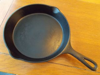 National Wagner Ware Sidney - O - Cast Iron Skillet Pan W/ Heat Ring 1358e