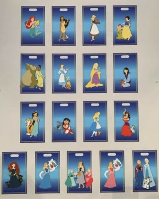 Disney D23 Wdi Mog Heroines & Sidekicks Pins Full Set Le 300