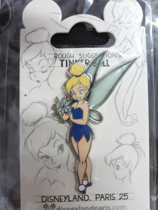 Pin Pins Disney Paris Tinkerbell Stained Glass Tinker Bell Rare