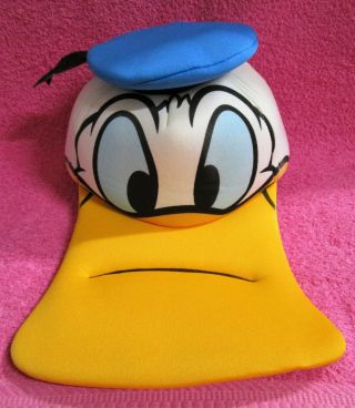 Disney Parks Donald Duck Face Foam Baseball Hat Cap One Size