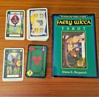 Faery Wicca Tarot Book & Cards First Edition 1998 Vintage