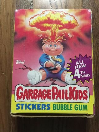 Garbage Pail Kids 4th Series 4 Wax Box 48 Packs 1986