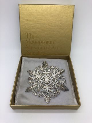 1999 Sterling Silver 925 Mma Metropolitan Museum Of Art York Star Ornament