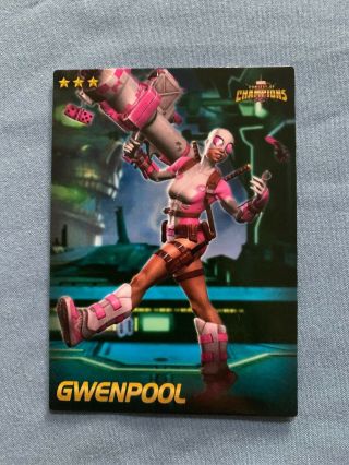 Marvel Contest Of Champions Dave & Busters Non - Foil 29/75 Gwenpool