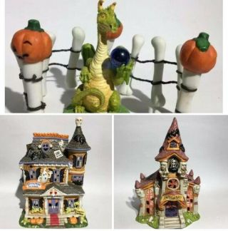Halloween Creepy Hallow Home / Office Decoration Porcelain Miniature House