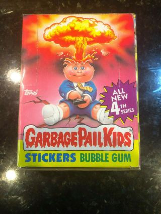 1986 Garbage Pail Kids 4th Series - 48 Packs Price On Pack Poster Incl