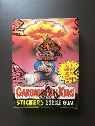 1986 Topps Garbage Pail Kids Series 5 Wax Box 48 Packs Bbce Wrapped