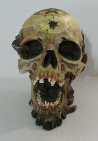 2002 Metallica Rare Pushead Skull Ashtray Statue Bust Stash Box