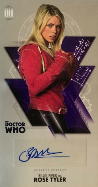Dr Who 10th Doctor Widevision - Autograph Billie Piper As Rose Tyler Sc
