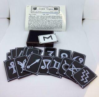 Rare Vintage Mentalist Magic Trick Sigma Signs By Peter Lamont