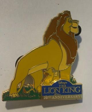 Disney Pin Lion King 20 20th Anniversary Le 2014 Simba