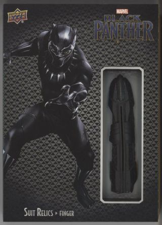 Upper Deck Marvel’s Black Panther Oversized Suit Relic Costume Card Mcu Finger