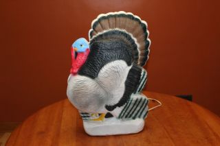 Vintage Union Products Don Featherstone Lighted Blow Mold 25 " Turkey Guc 1998