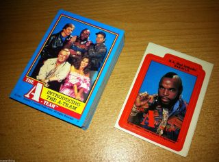 The A - Team - Complete Trading Card,  Sticker Set (66/12) - 1983 Topps - Nm