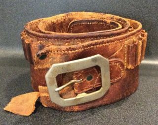 Vintage Maker Marked Shelton Payne Arms Co.  El Paso Tex Cartridge Money Belt
