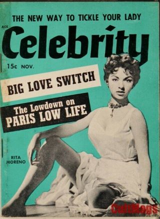 Celebrity 1954 Nov Vol 2 No 2 Bettie Page Marlon Brando Digest Girlie Pinup