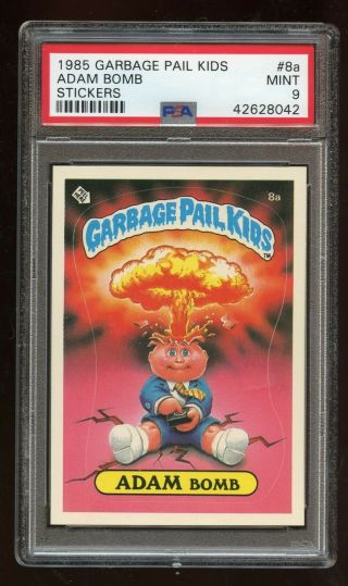 1985 Topps Garbage Pail Kids Series 1 Adam Bomb License 8a Card Psa 9