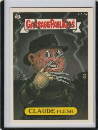 1988 Topps Garbage Pail Kids Series 15 617a Claude Flesh Die Cut Rare