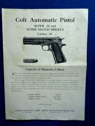 Colt.  38 Brochure