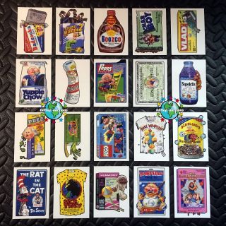 Garbage Pail Kids We Hate The 90s 2019 Wacky - Pails Complete 20 - Card Set,  Wrapper