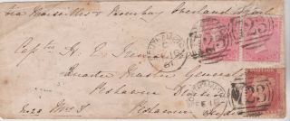 1861 Qv Gb Cover 9d Franking Stamps To Military Quarter Master General In India