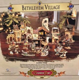 Grandeur Noel 2001 Bethlehem Nativity Set Collector’s Edition