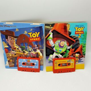 Toy Story 1 2 Disney Read Along Cassette Tape Paperback Books