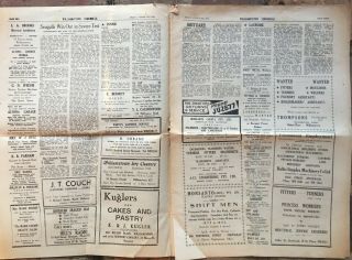 Vintage 1948 WILLIAMSTOWN CHRONICLE Newspaper Melbourne Australian Australia 3