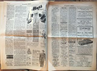 Vintage 1948 WILLIAMSTOWN CHRONICLE Newspaper Melbourne Australian Australia 4