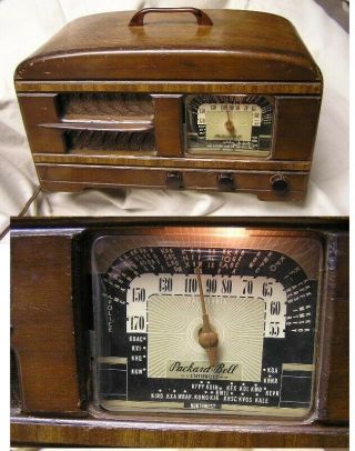 Rare 1930s Vintage Packard Bell 65 - A Tube Radio Cal & Nw Stationized