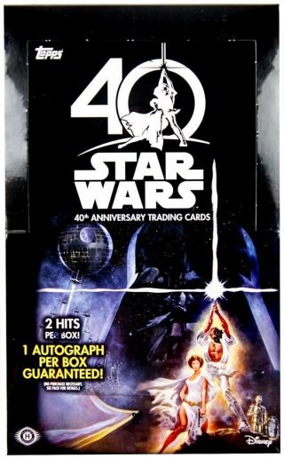 Star Wars 40th Anniversary Trading Card Hobby Box [24 Packs]