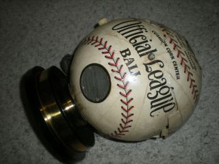 Vintage Rare Trophy Tube Official League Baseball Ball Novelty Radio Parts Repai