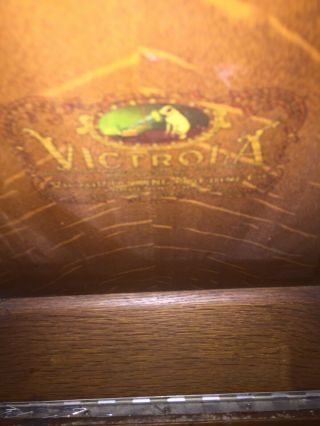 Victor Victrola VV - X - A RARE OAK Phonograph Record Player 2