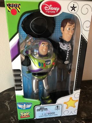 Disney Store Limited Edition 6000 Talking Woody Buzz Lightyear Le Toy Story 4 Le
