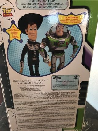 Disney Store Limited Edition 6000 Talking Woody Buzz Lightyear LE TOY STORY 4 LE 4