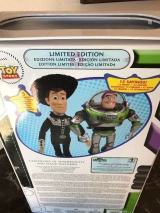 Disney Store Limited Edition 6000 Talking Woody Buzz Lightyear LE TOY STORY 4 LE 8