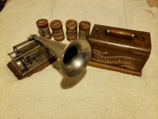 Columbia Cylinder Phonograph Early " Q " Model