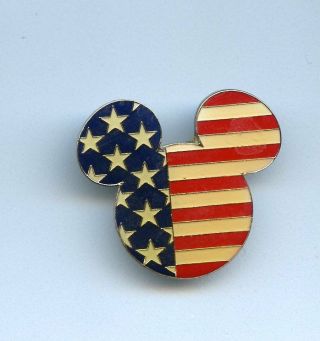 Dvc Disney Vacation Club Mickey Mouse Icon American Flag 9/11 Remembrance Pin