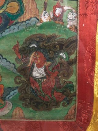 Antique Chinese Tibetan Mongolian Buddhist Tantric Thangka Thanka 9