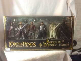 2005 Tlotr The Return Of Th King King Of The Middle Earth Action Figures Box Set